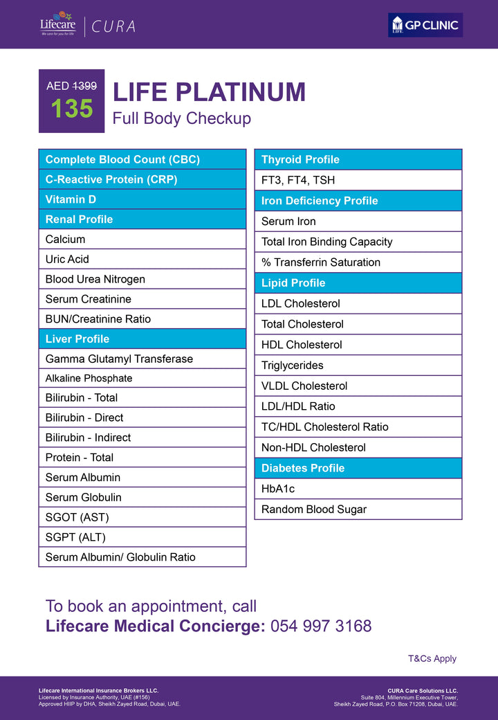 LIFE PLATINUM Full Body Checkup
